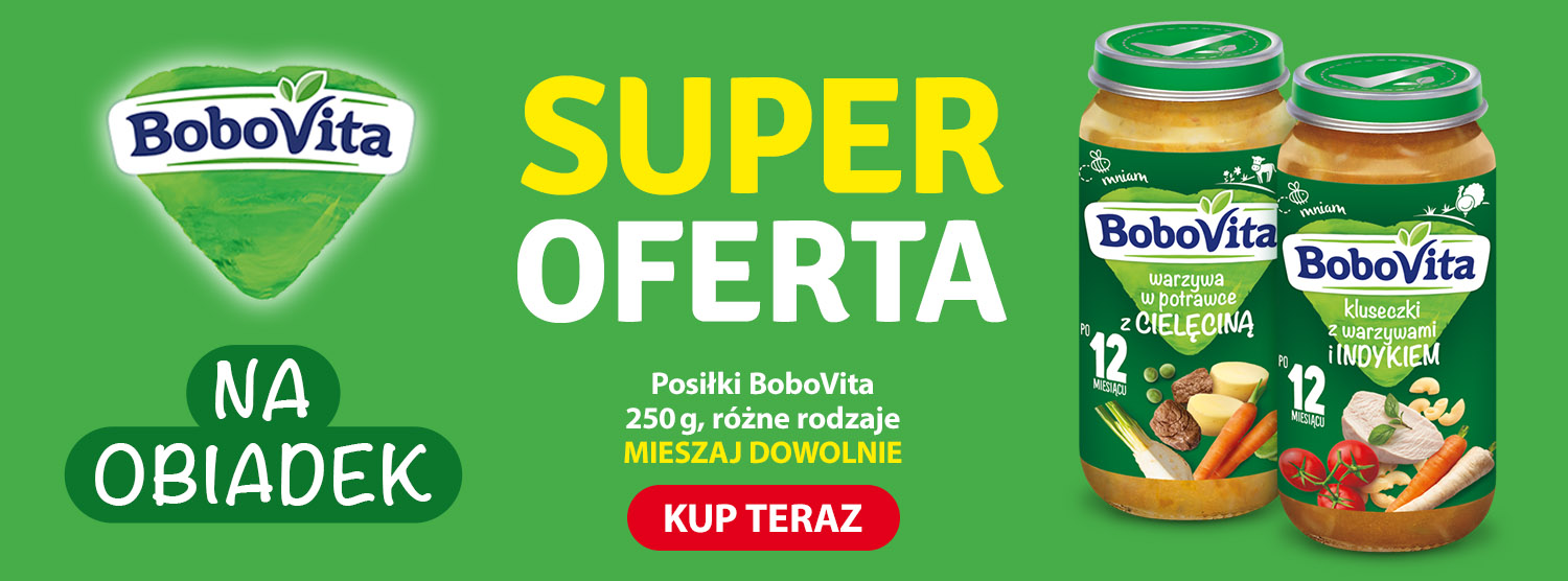 Bobovita posiłki 250g - super cena