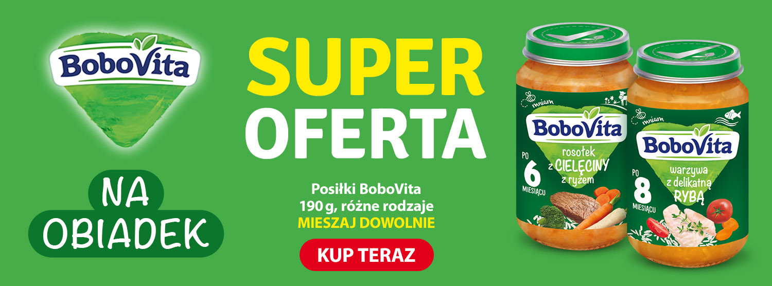 Bobovita posiłki 190g - super cena