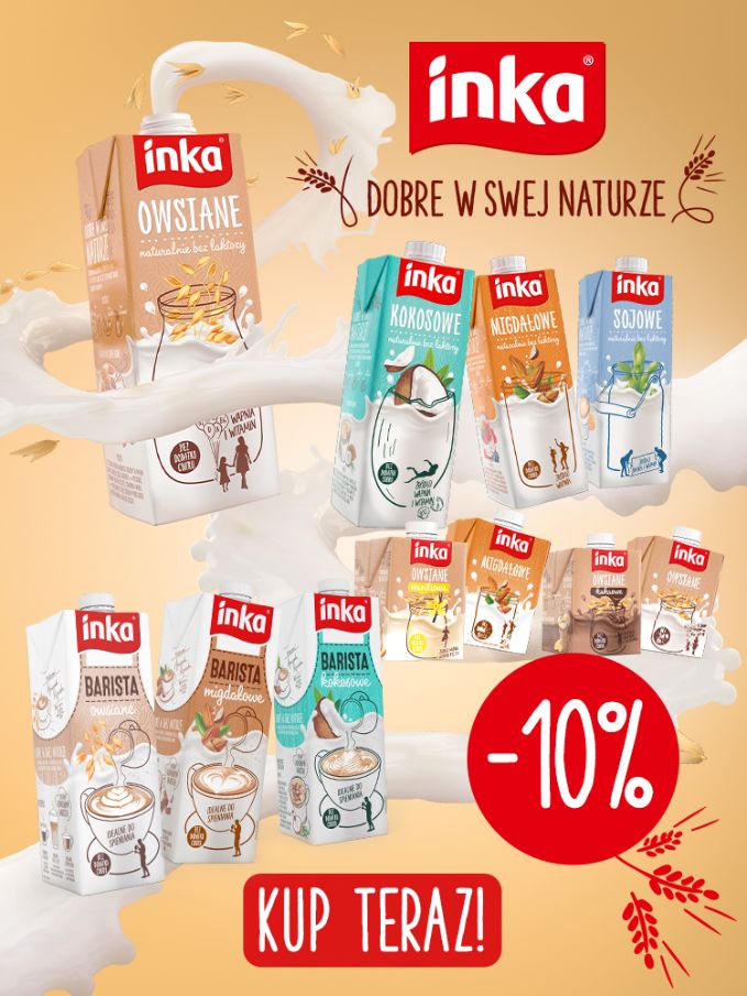 Inka - 10% rabatu na wszystkie napoje